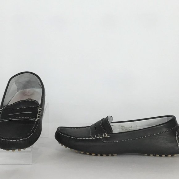 Barbara Barbieri Navy Blue Leather Driving Shoe (nearly new) - Picture 3 of 6